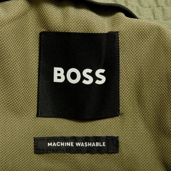 Hugo Boss Men's "C-Perin-CW-WG-253" Flat Front Wool Sage Pants US 32R IT 48 - Picture 5 of 5